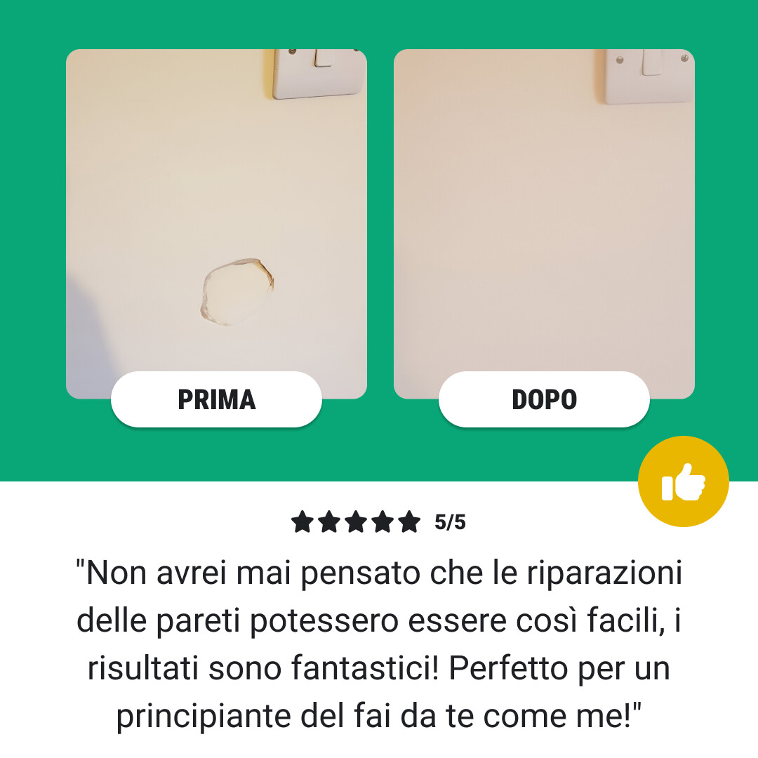 WALLMENDR® – Kit Riparazione Pareti & Copertura Macchie (1+1 GRATIS) - immagine 8