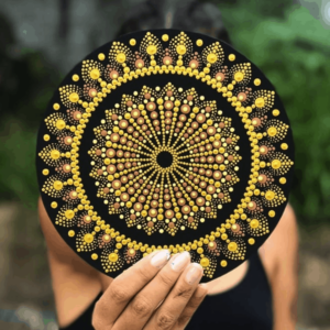 Alternative view of Cartone nero - Pittura mandala (8x)