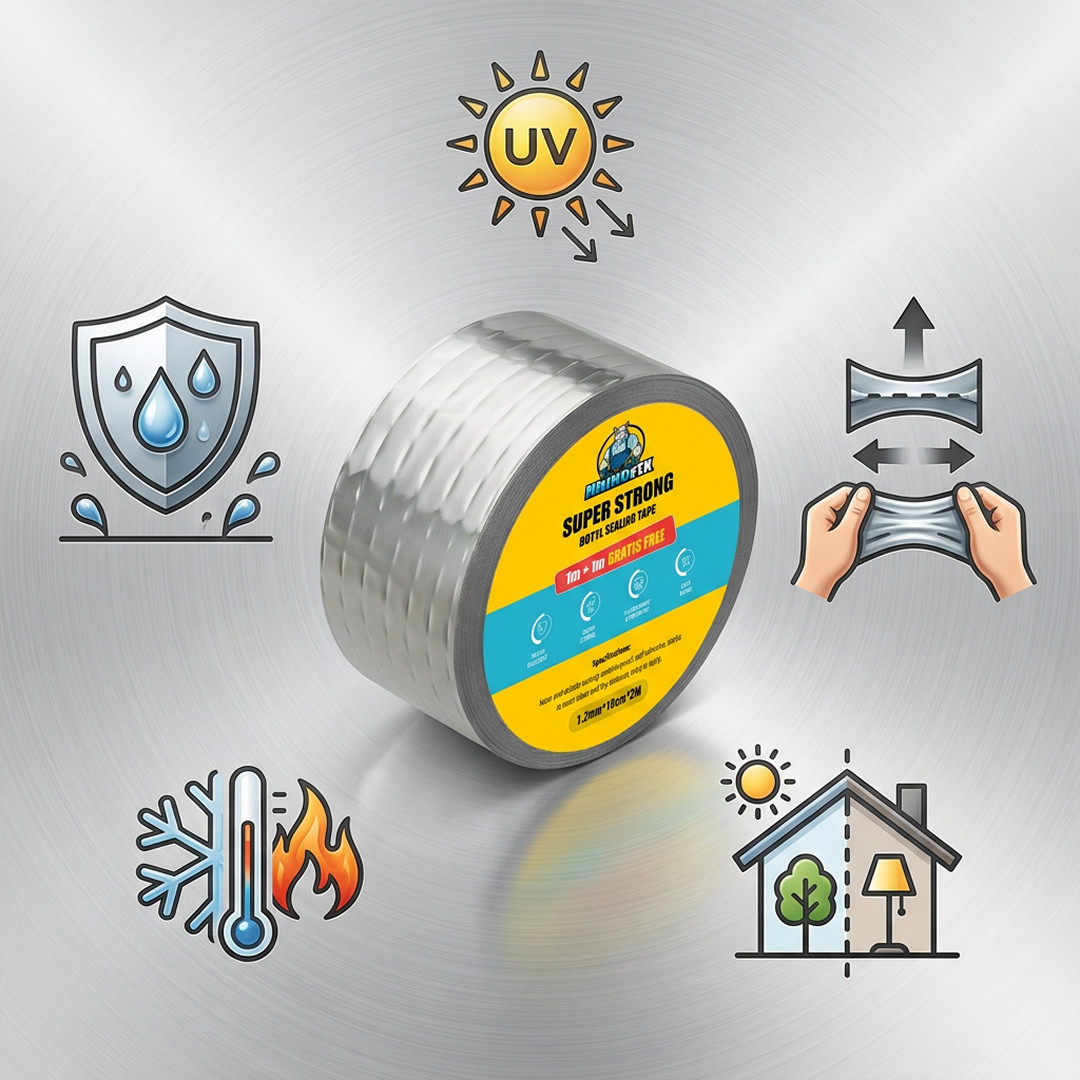 RHINOFIX – Nastro Sigillante in Butile Super Resistente (1m + 1m GRATIS) - immagine 5