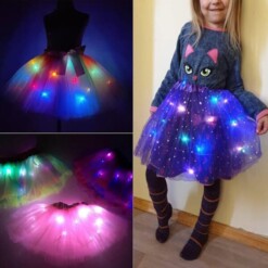 Alternative view of Gonna Tutu con LED multicolore