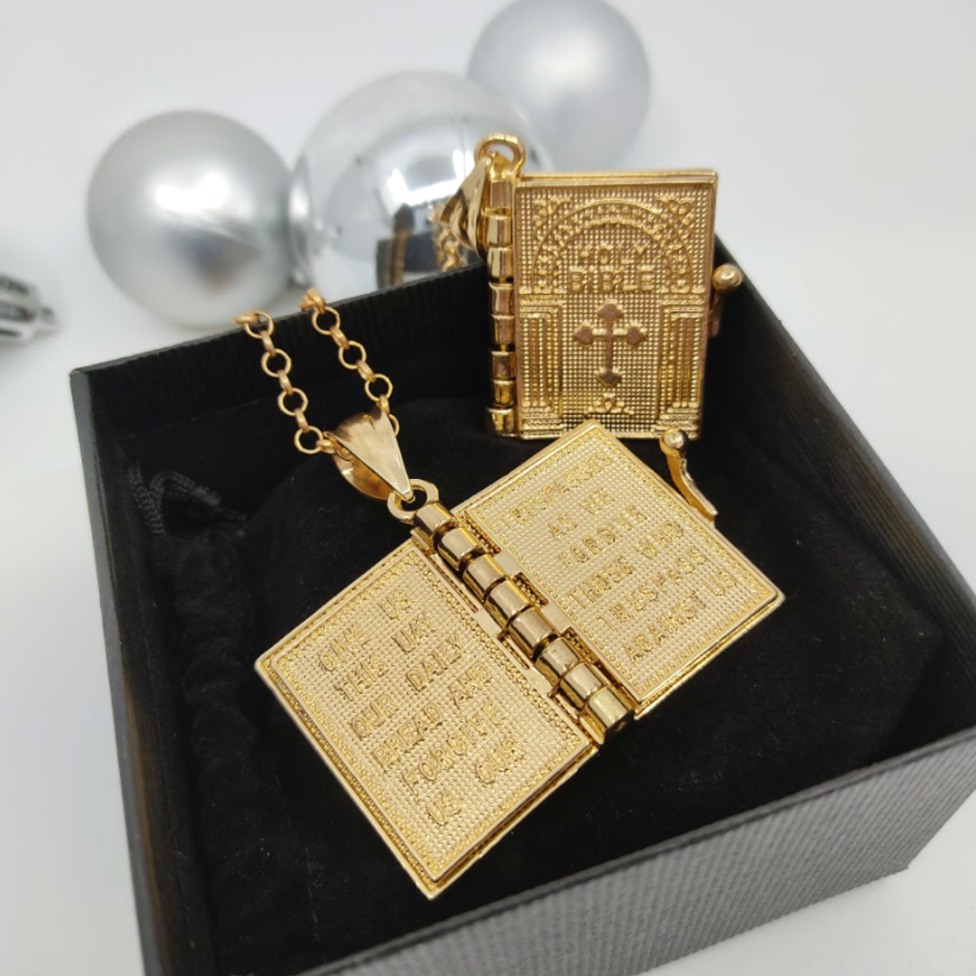 Collana con scritte sacre 1+1 GRATIS - immagine 2