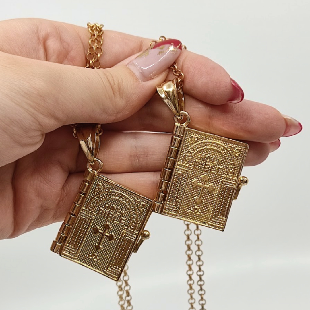 Collana con scritte sacre 1+1 GRATIS - immagine 3