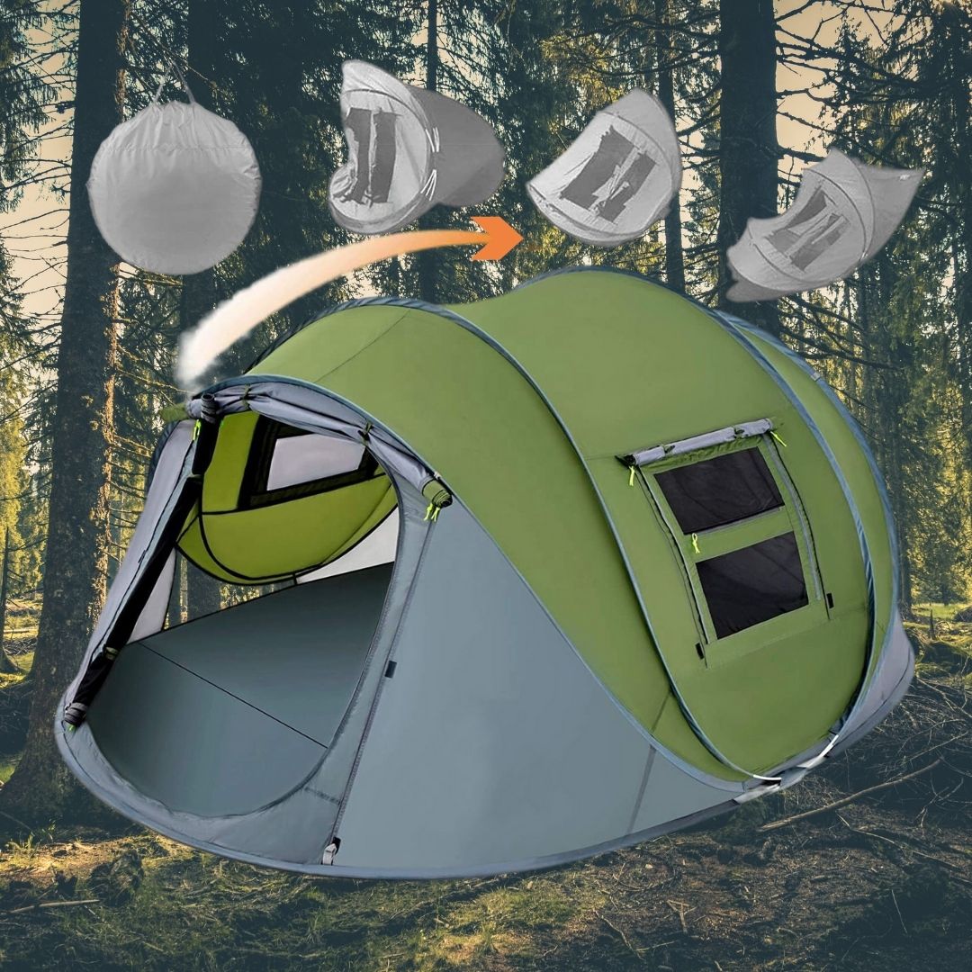 Tenda a scomparsa auto-montante