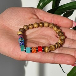 Alternative view of Braccialetto Chakra in pietre naturali