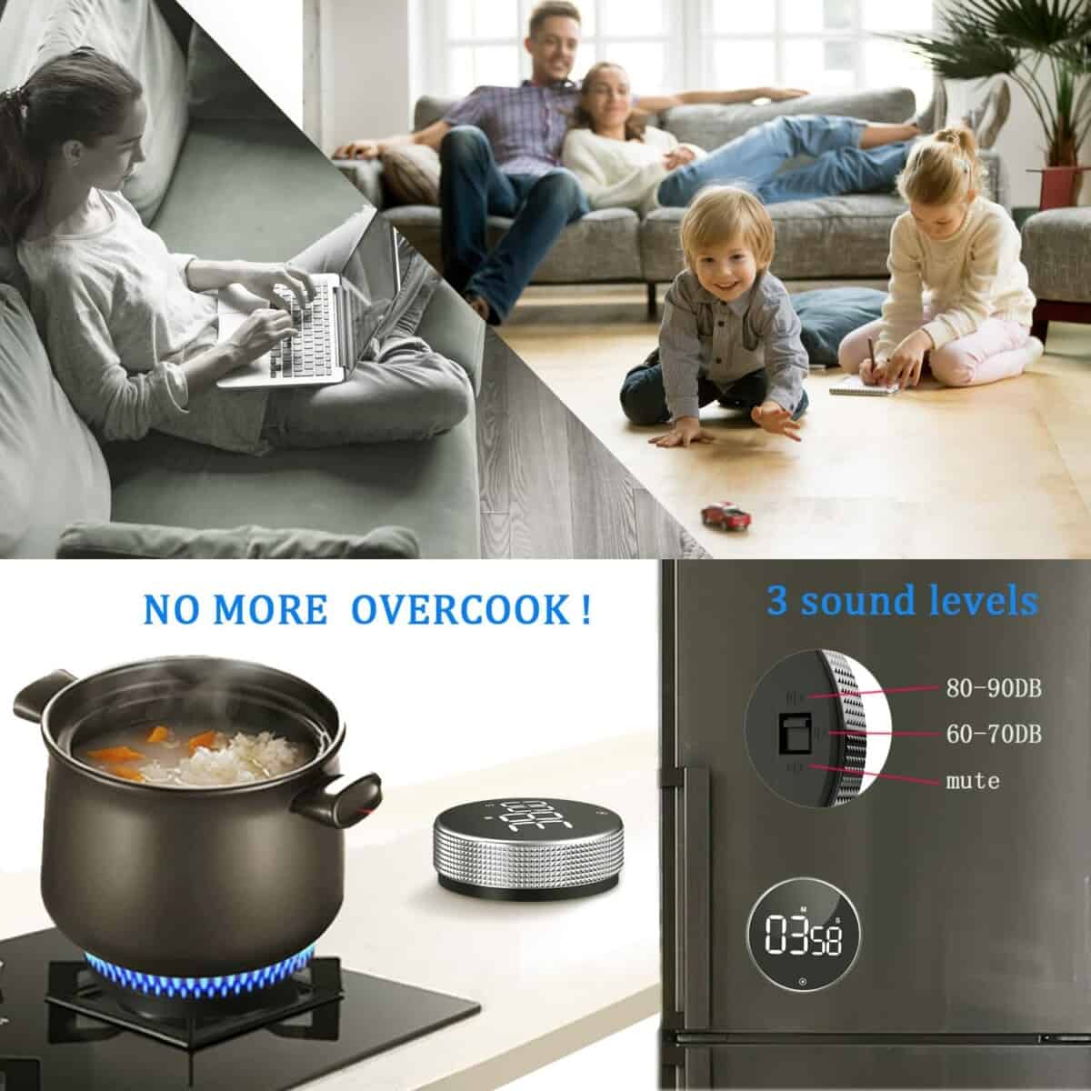 Magnetico timer digitale da cucina - immagine 4