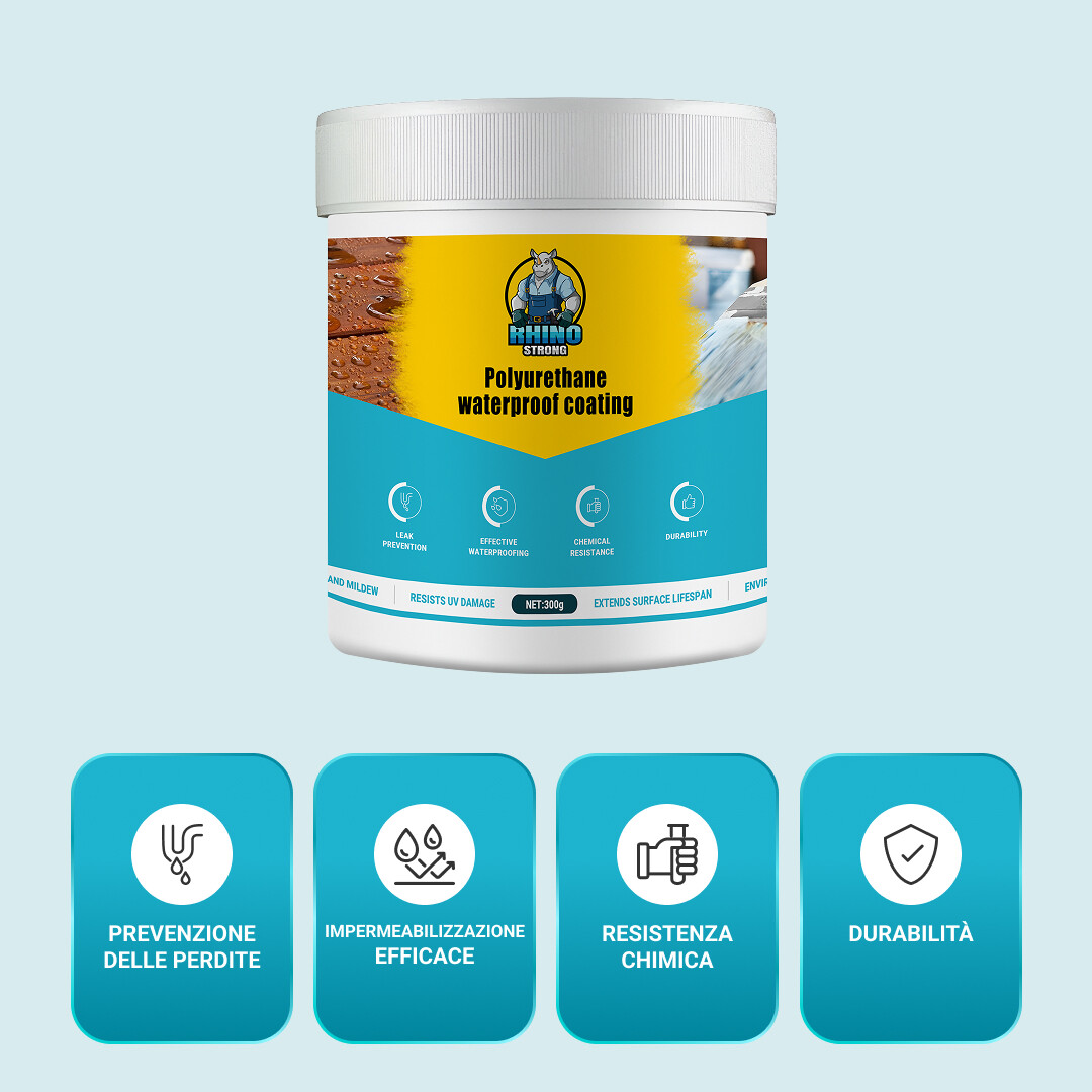 RHINOFIX Wateraegis – Sigillante impermeabilizzante trasparente per qualsiasi superficie (formati diversi) - immagine 5