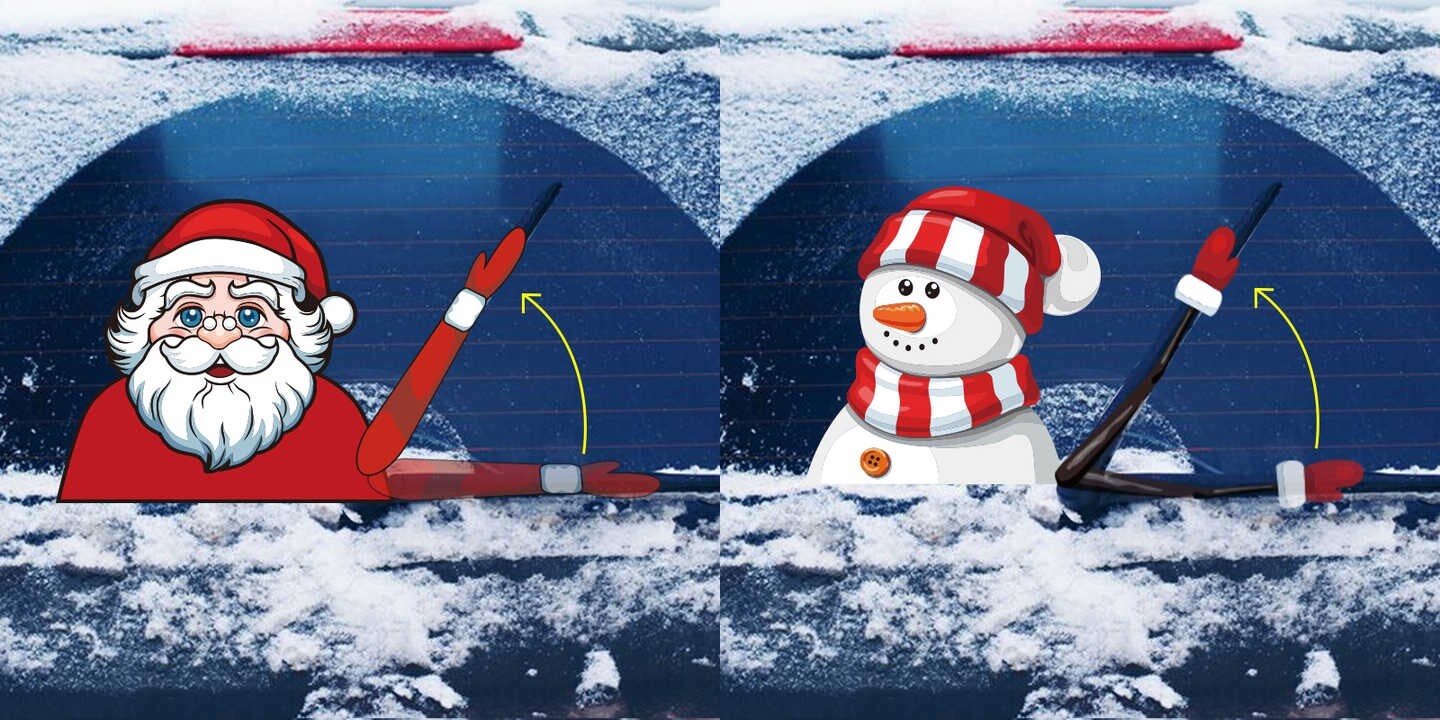 Etichetta per tergicristalli SantaWave™ - 2 pz. - immagine 9