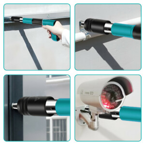 Alternative view of RHINOFIX Rivetslammer PRO – Attrezzo di chiodatura a molla per calcestruzzo e acciaio + SCATOLA GRATUITA e 50 chiodi