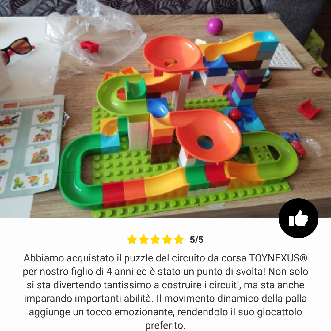 TOYNEXUS® Circuito da corsa puzzle per bambini (340 pezzi) - immagine 6