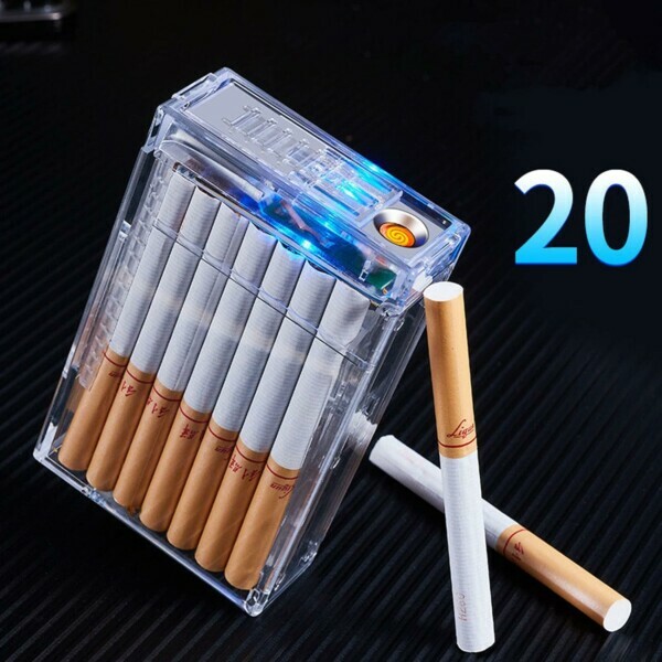 PORTASIGARETTE IN ACRILICO CON ACCENDINO ELETTRICO LIGHTERCASE™ - immagine 7