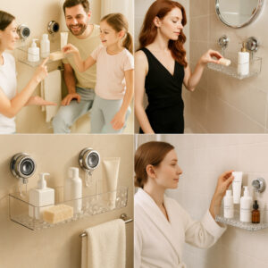 Alternative view of Cestello a ventosa trasparente LotionRack™