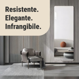 Alternative view of MirrorFlex™ specchio acrilico flessibile autoadesivo 120 x 40 cm
