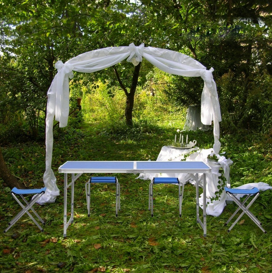 CampEase – Set Tavolo e 4 Sedie Pieghevoli - immagine 4