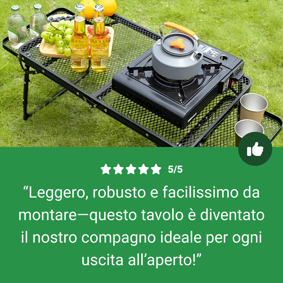 WildFold™ - Tavolo Pieghevole da Esterno in Rete - immagine 7