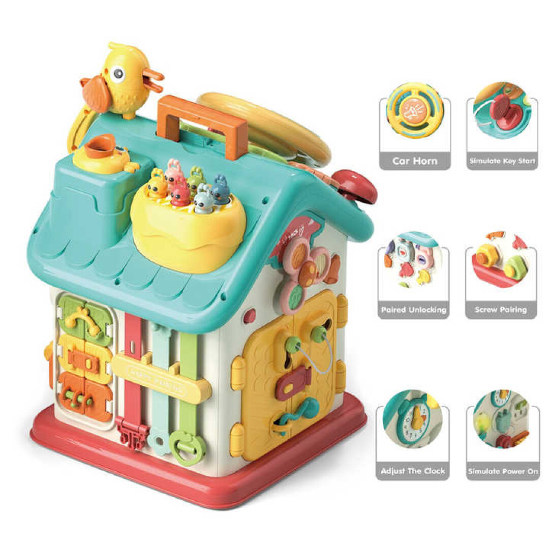 BusyHouse™ – Casa Attività Busy Cube & Gioco di Forme per Bambini - immagine 4