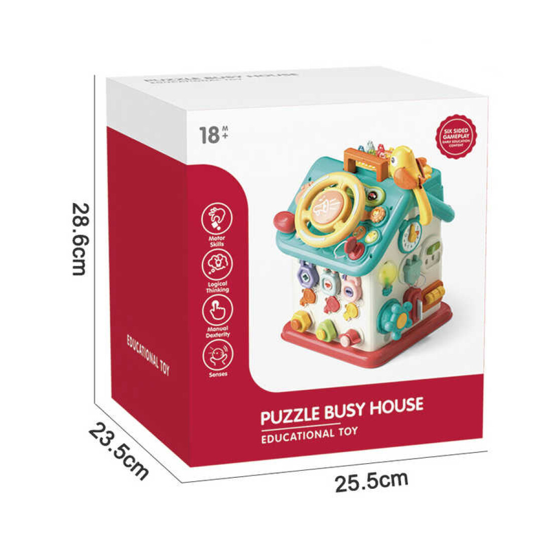 BusyHouse™ – Casa Attività Busy Cube & Gioco di Forme per Bambini - immagine 6