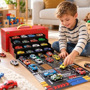 CarBox™ – Set di 48 Mini Auto a Retrocarica