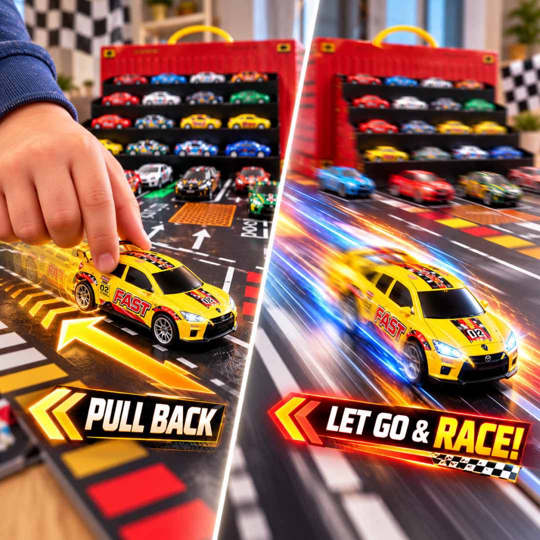 CarBox™ – Set di 48 Mini Auto a Retrocarica - immagine 3