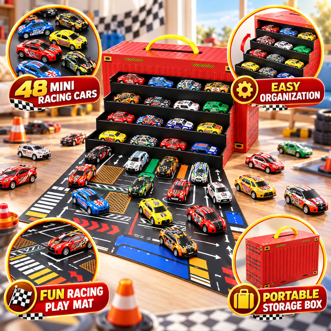 CarBox™ – Set di 48 Mini Auto a Retrocarica - immagine 5